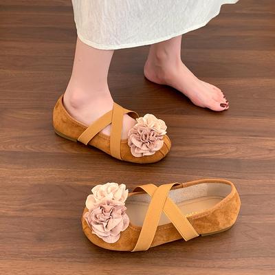 2025 lente en herfst nieuwe zachte ondiepe mond Franse enkele schoenen retro Mary Jane damesschoenen oma schoenen platte schoenen