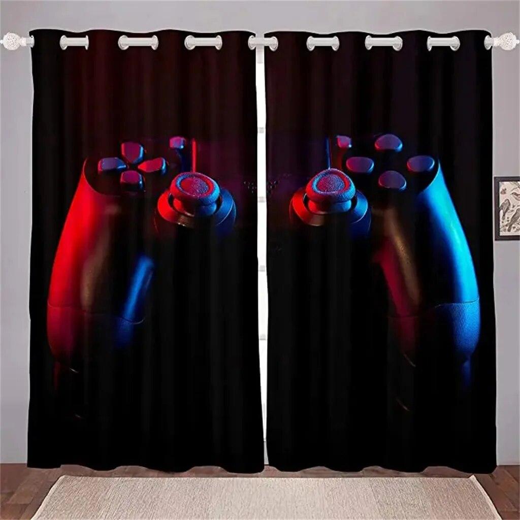 Game Handle Gamepad Video Gamer Switch Window Curtain Blinds For Living Room Kids Bedroom Bathroom Kicthen Door Home Decor