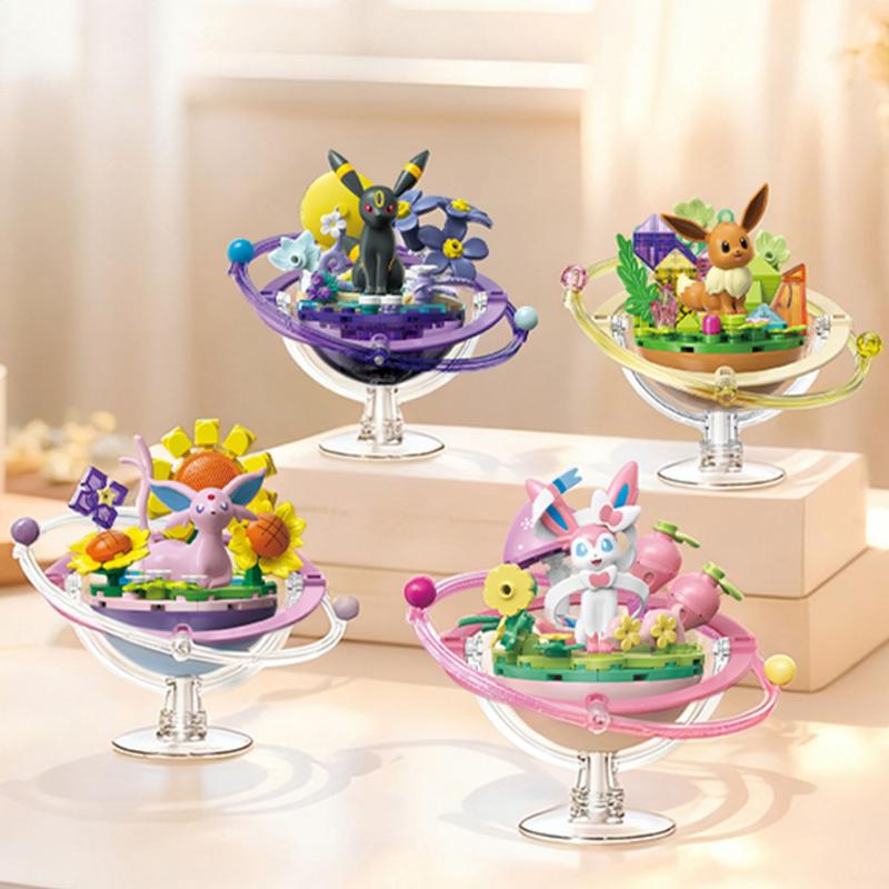 Eeveelution Pocket Monster Espeon Sylveon Glaceon Leafeon Vaporeon Umbreon Flareon Figurine Anime Toy Kids Gifts