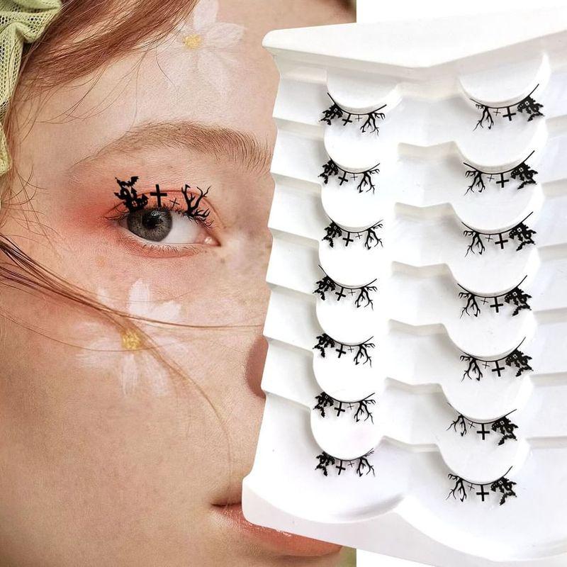 Miumi - Graveyard / Spider Web Halloween Party Multipack False Eyelashes