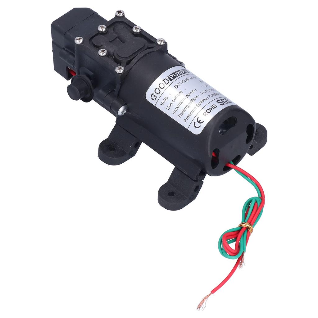 3308 Diaphragm Pump Self Priming Spray Pump for Garden Irrigation Car Washing 12V 70W