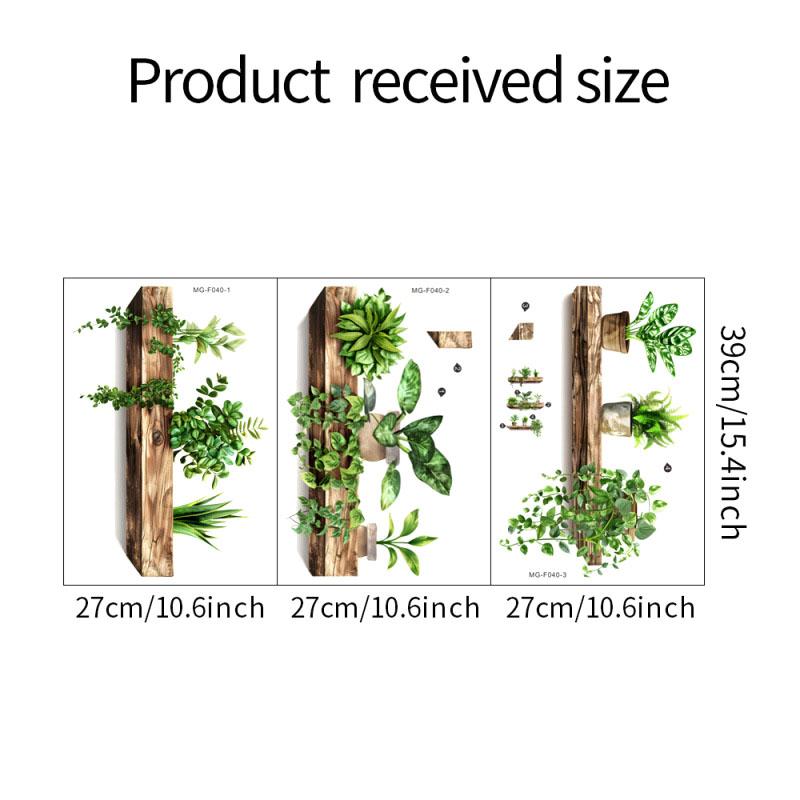 Creative Wall Stickers Potted Plant Decals Self-Adhesive Removable Wall Mural Diy Wall Art Home Decoration Accessories