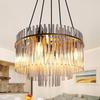 Suspension NETTLIFE 5 Lumières Noir Lustre Moderne E14