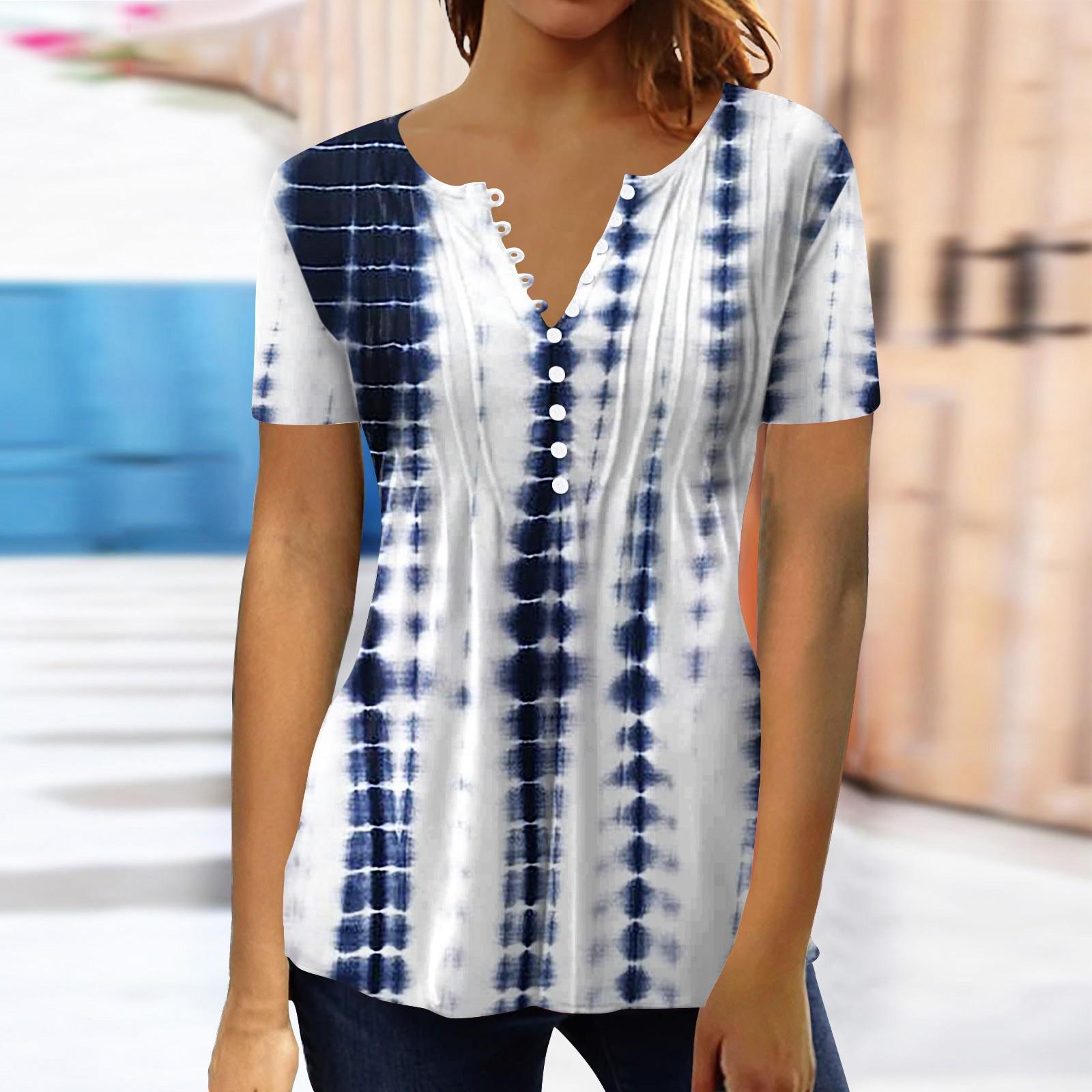 

Женская рубашка, блузка, пуговицы, винтажный принт, короткий рукав, повседневный базовый топ, пуловер M