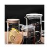 Transparent Measuring Jugs with Lid Liquid Milk Glass Cup Measuring...
