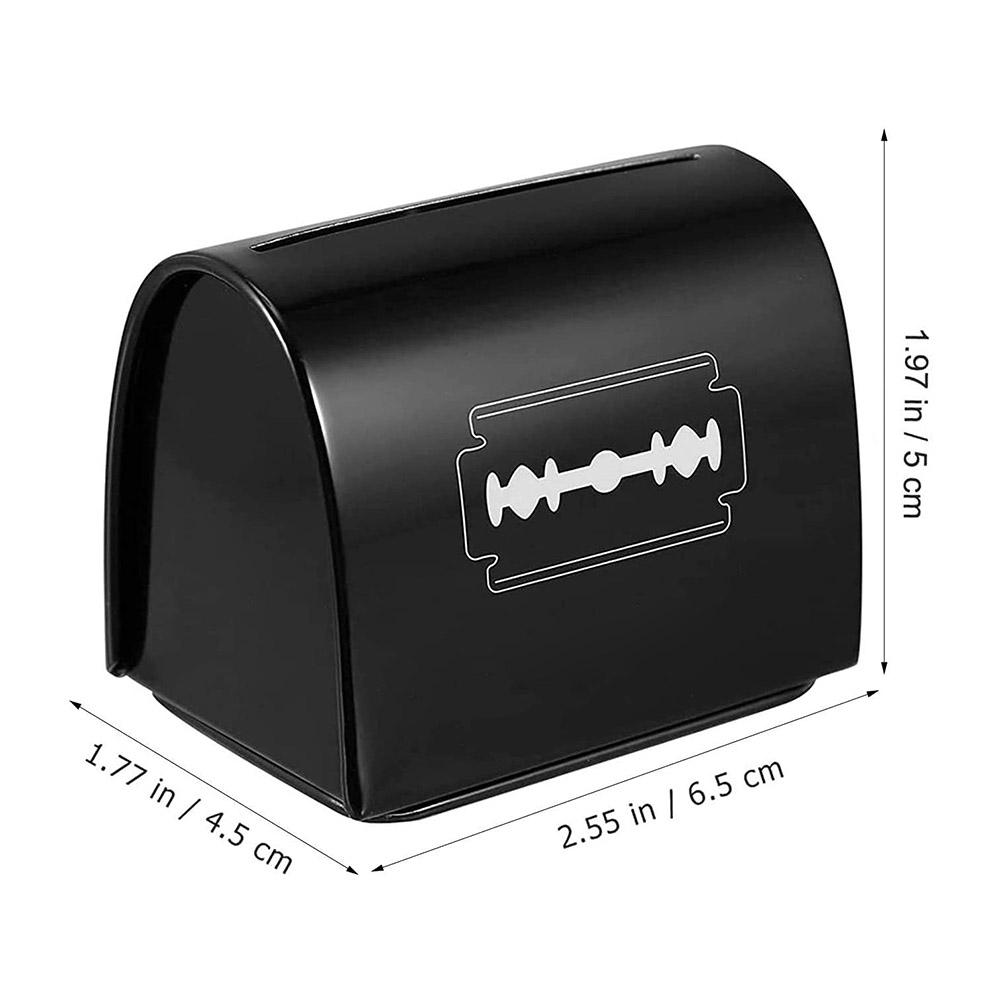 

Blades Disposal Case Barber Razor Disposal Collect Box Blades Dispenser Household Safe Storage Bank