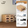 Schuhregal: Platzsparende transparente Kraftpapier-Aufbewahrungsboxen