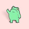 Frog Cartoon Animal Enamel Brooches Small Pins Gift Shirt Backpack Badges