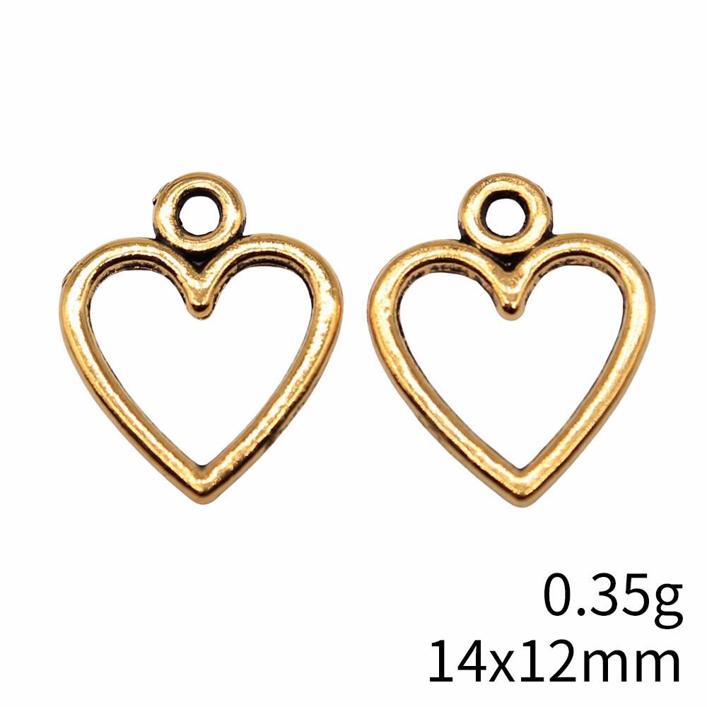 Back To School Charm Bracelet Hollow Peach Heart Charms Pendant Ornaments For Home Male Pendant