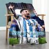 Messi 414 Customize Your Name Blanket Throw Customizable Blanket Comfortable for Bed Sofa Seaside Livingroom Ideal for All Seasons