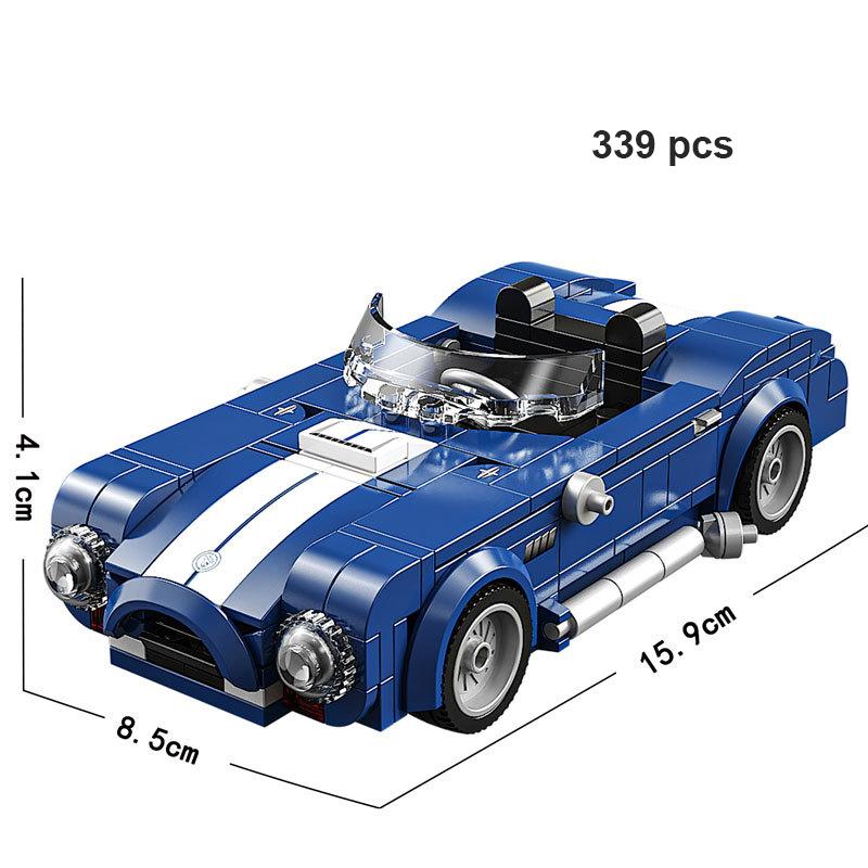 Technical Car Speed  Racing Vintage Car Building Blocks Sports City Vehicle Car Garage Off-road MOC Creative Toys