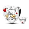 New Trend copper Irregular Bead Charms Teeth Chameleon Dangle Unicorn Rocking Horse Charm Bead Charms Compatible With Authentic Charm Bracelets Diy