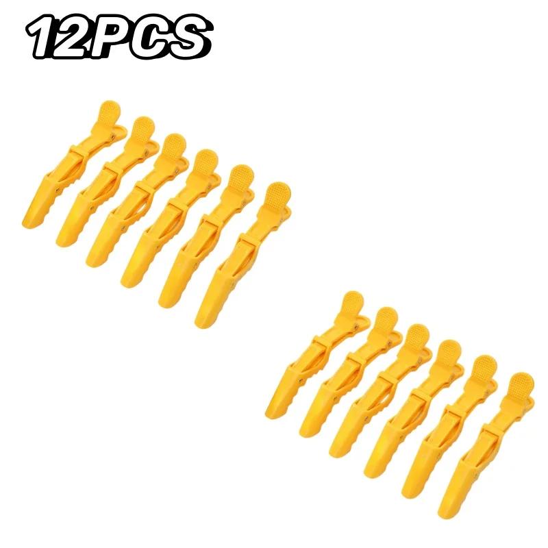6pcs/Lot Plastic Hair Clip Hairpin Hairdressing Clamps Claw Section Alligator Clips Barber For Styling Salon Accessories