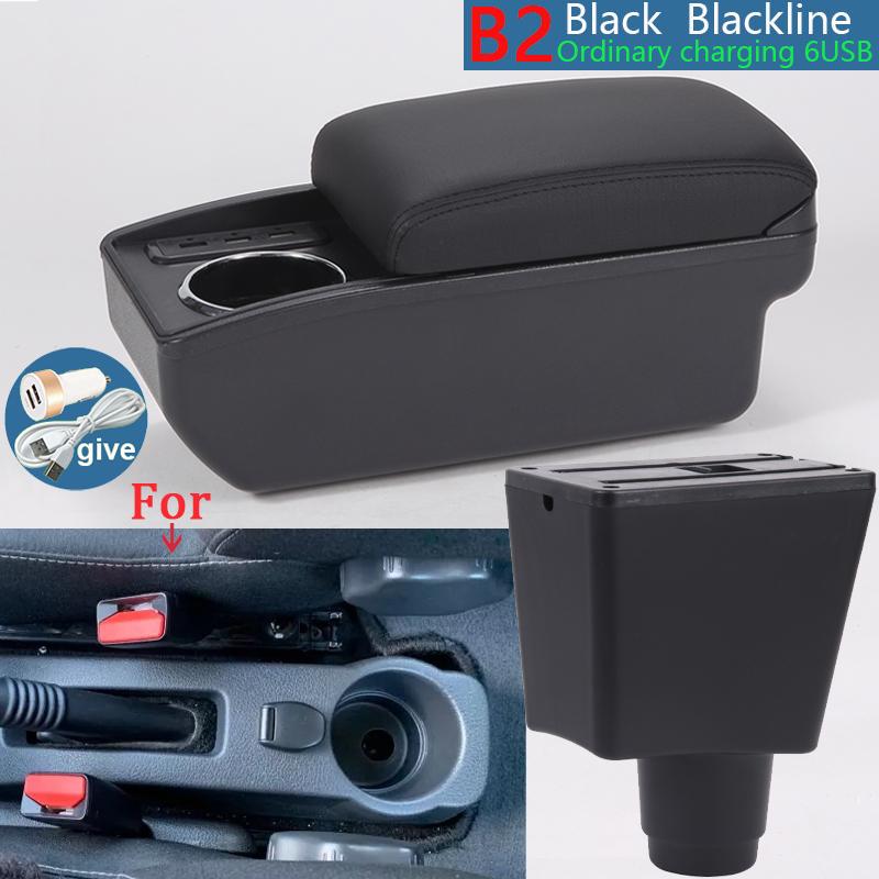 For Renault Logan 2 Armrest Box For Dacia Logan 2 Dokker Renault Sandero 2 Car Armrest Interior Retrofit Accessories Storage Box