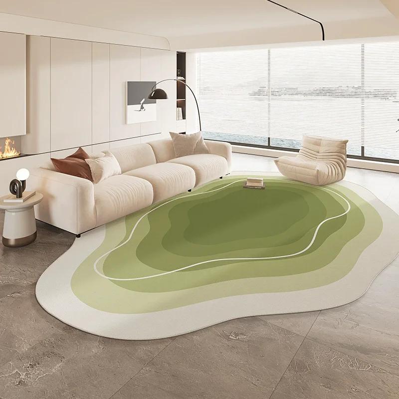 Special Shaped Cream Style French Carpet New Living Room Highend Light  Irregular Carpets Waterproof Nonslip Home Rug