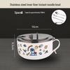 Student Portable 304 Stainless Steel Instant Noodle Bowl with Lid