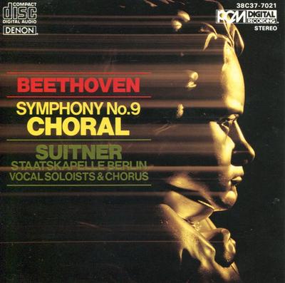 CD STAATSKAPELLE BERLIN, VOCAL SOLOIST - Beethoven Symphony No. 9 Choral 38C377021 Denon 1983 Japan Classical Used