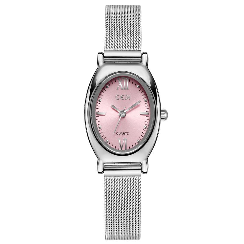 Reloj Ovalado de Alta Gama para Mujer, Pequeño y Exquisito Reloj de Guangzhou de Alto Valor, Reloj de Cuarzo Impermeable para Mujer