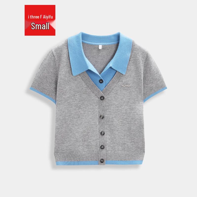 IEF Petite Faux Two-Piece Knitted Top L