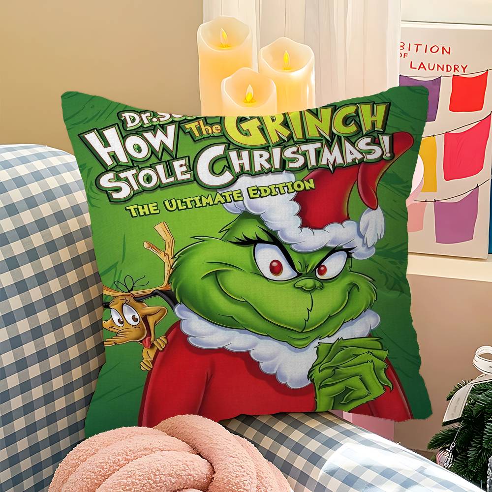 Film The G-Grinch C-Christmas Pillowcase Toon Gift Cushion Cover Bedroom Home Sofa Chair Seat Decor Pillow Case