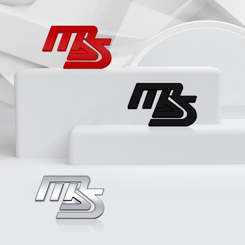 Zinc Alloy MS 2.0 2.5 Badge QGXE4T Car Body Trunk Grille Decal Sticker For Mazda MX5 CX30 CX60 CX4 CX5 CX7 Demio Axela Atenza Styling