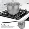 Stainless Steel Soup Pot for Cooking -, Easy to Clean, and Healthy Cookware for Family Kitchen Use