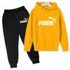 Kinder Herbst Winter Kleidung Hoodie Buchstaben Marke Pullover Jungen Mädchen 3-12 Jahre Sweatshirt+Hose Charmantes Freizeit Party Sport Set