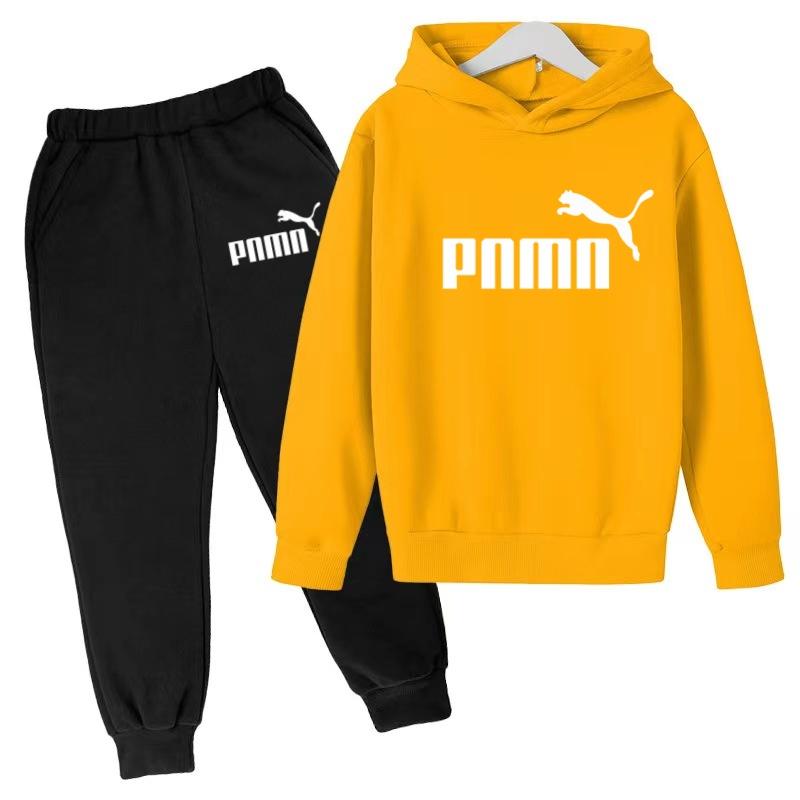 Kinder Herbst Winter Kleidung Hoodie Buchstaben Marke Pullover Jungen Mädchen 3-12 Jahre Sweatshirt+Hose Charmantes Freizeit Party Sport Set