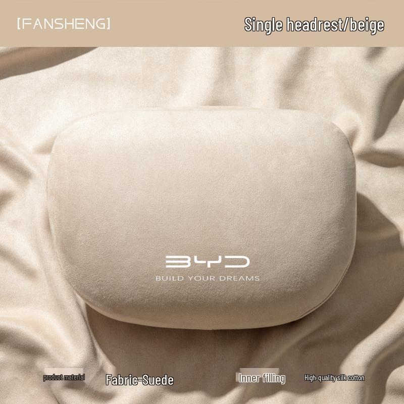 Oreiller de voyage pour voiture pour BYD Song Plus, Qin Plus, Tang et Han: Convient pour l'appuie-tête et le dossier