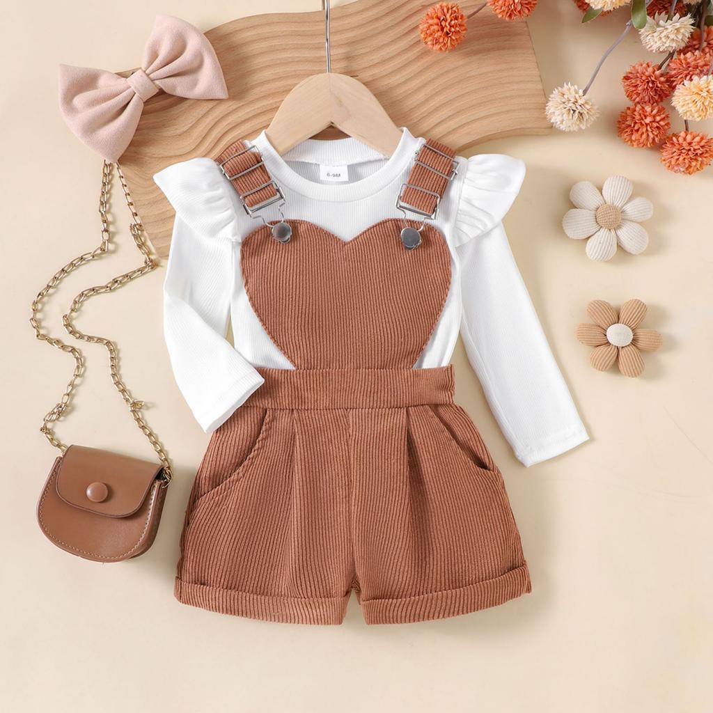 Kids Casual Long-Sleeve Set, Comfortable Daily Wear Outfits