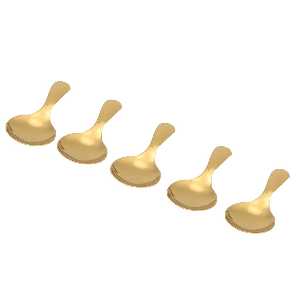 5 Stück 304 Edelstahl Eisportionierer Teelöffel Dessertlöffel Eis Küchenutensilien Gold