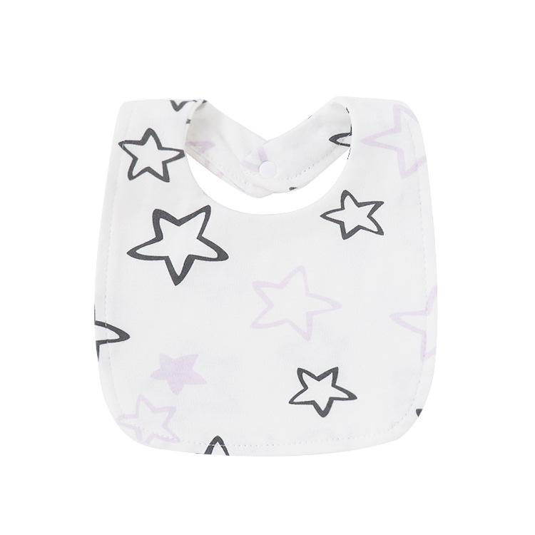 Newborn Baby Bibs Pure Cotton Double Layer Drool Bibs High Absorbency Burp Cloths For Infants Toddlers Soft Skin Friendly