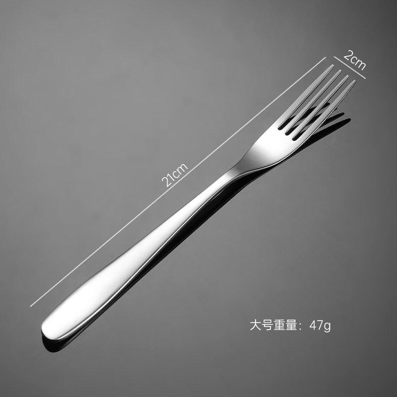 304 Stainless Steel Knives, Forks, Spoons, Crescent Moon Series Hotel Western Tableware, Steak Knives and Forks, Heavy and Titanium-plated Spray Paint