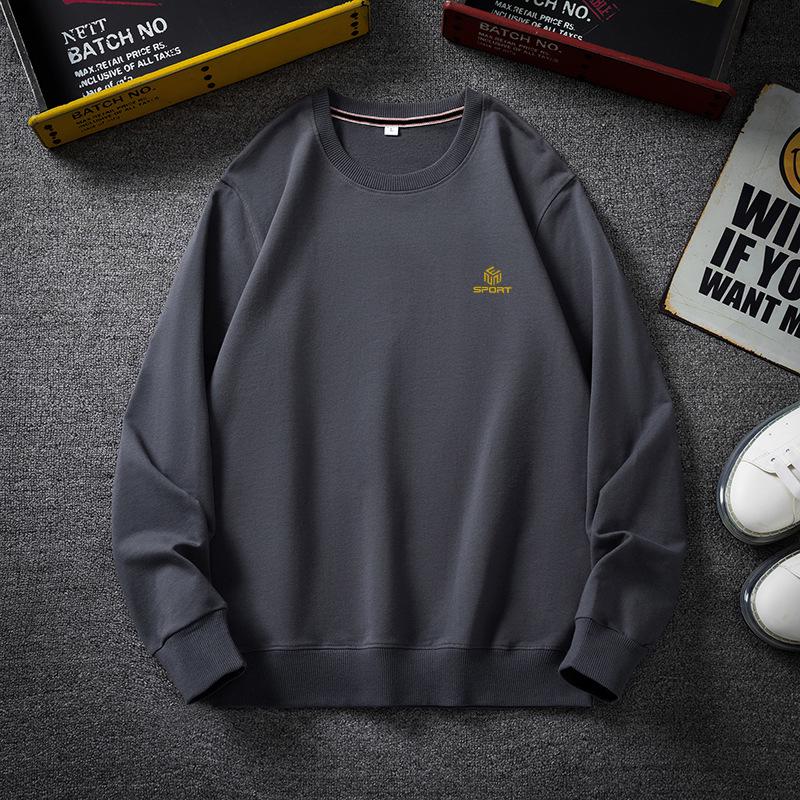 Plus Size Men's Fleece-Lined Sweatshirt - Warm, Loose Fit for Autumn/Winter