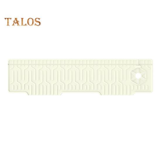 Silicone Faucet Sink Splash Guard Mat Foldable Drain Mat Non-Slip Multiple Drain Holes Adjustable Faucet Protector for Kitchens