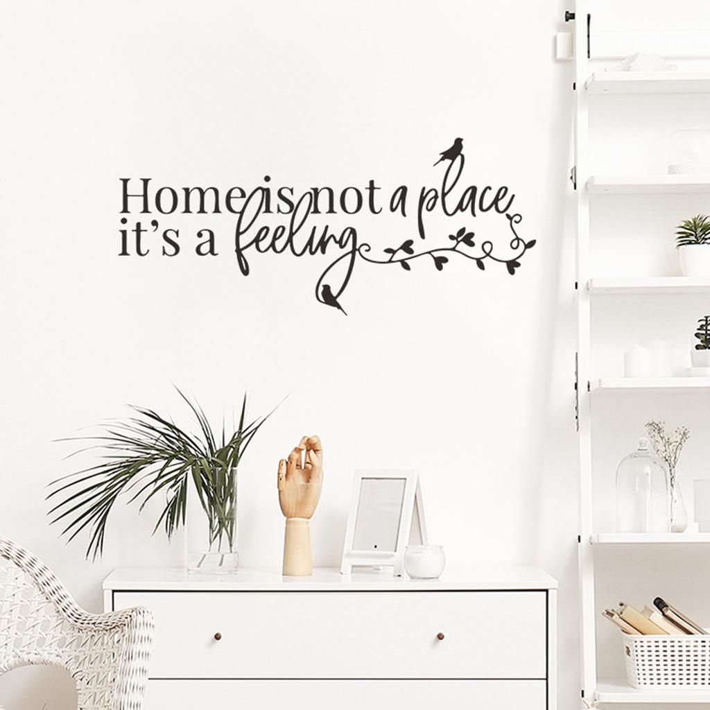English Motto Wall Sticker Self Adhesive Home Decoration for Bedroom and Entrance
