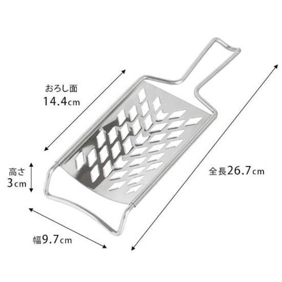 Shimomura Kihan Stainless Grater Made Japan Dishwasher Safe Sharp Edges Crisp Texture Uniform Finish Daikon Vegetable Cutter Kitchen Tool Tsubame