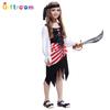 Pirate Eyecatching Costume For Young Girls Featuring Soft Polyester Fabric And Bright Colors
