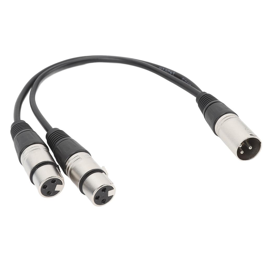 XLR Male to Dual XLR Female Cable XLR Y Splitter Cable Dual Female XLR to Male XLR Mic Combiner Y