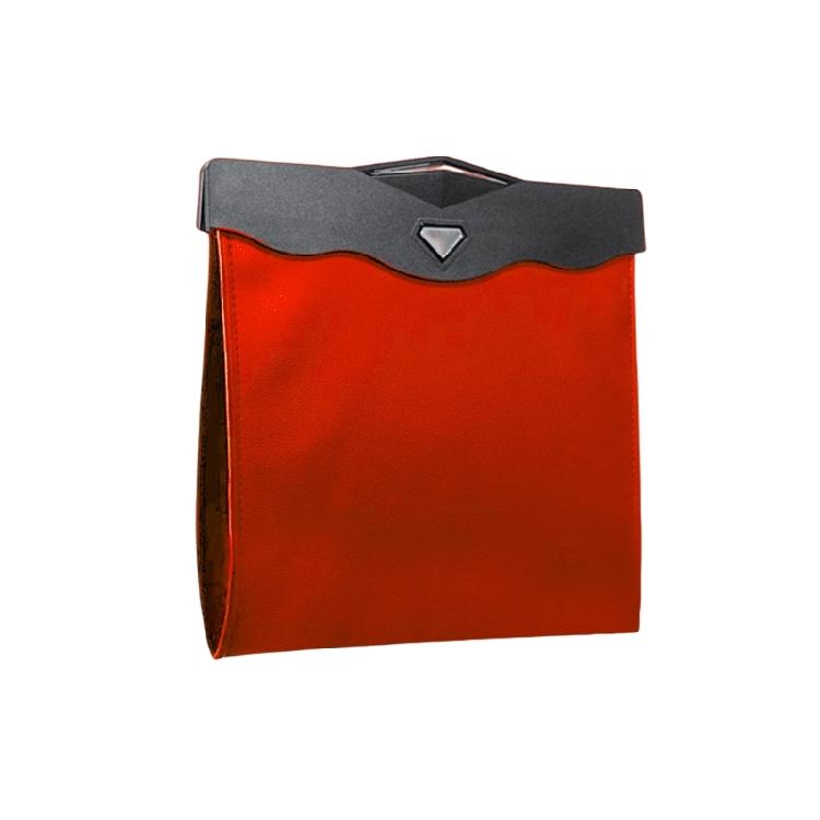 LED Car Trash Can Waterproof Leather Car Trash Bag Multipurpose Car Garbage Bag