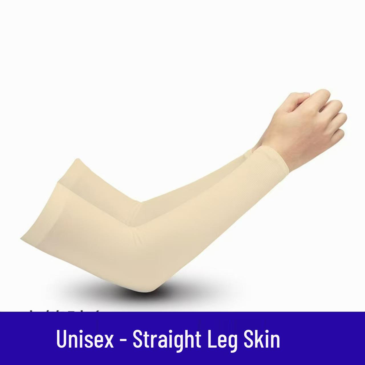 

Solid Color Ice Silk Arm Sleeves: Breathable UV Protection for Unisex Adults One Size