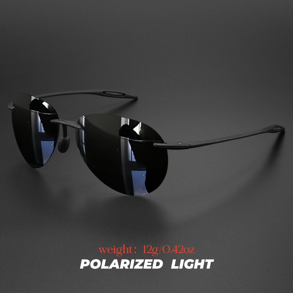 Ultra lehké 12g TR90 Bezrámové Polarizační Pilotky - Flexibilní & Pohodlné Unisex pro Řízení, Rybaření, Venkovní