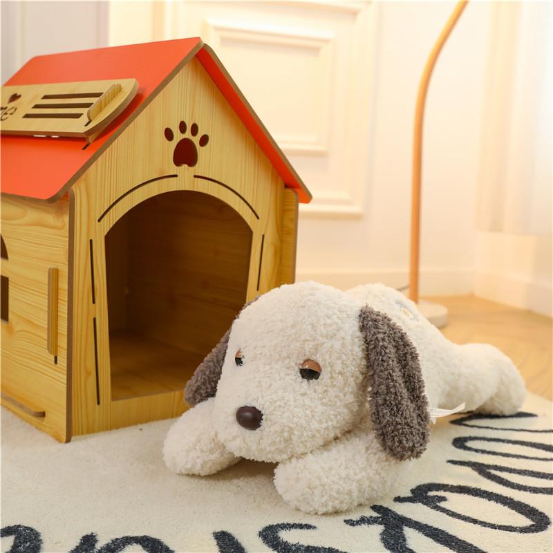 Puff Dog Lying Down Dog Throw Pillow Pet Dog Doll Plush Toy Children Sleeping Throw Pillow Gift Men And Women