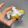 Wear-Resistant Clicker Toy Keychain 3D Printed Banana Duck Keychain Mini Fidget Toy  Students