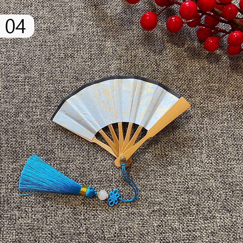 2.5 Inch Mini Folding Fan Portable Diy Painting Children Fan Ancient Style Held Dance Fans Party Wedding Summer Fan Accessories