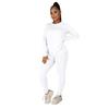 European Autumn/Winter Solid Color Hoodie and Long Pants Sportswear Set