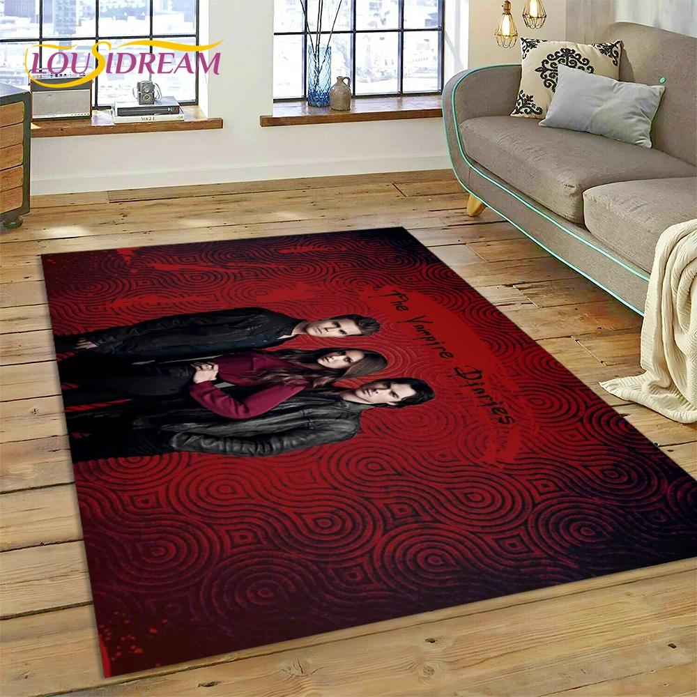 The Vampire Diaries Damon Salvatore Carpet Rug for Bedroom Living Room Home Sofa Decoration,Children Game Large Decor Floor Mat