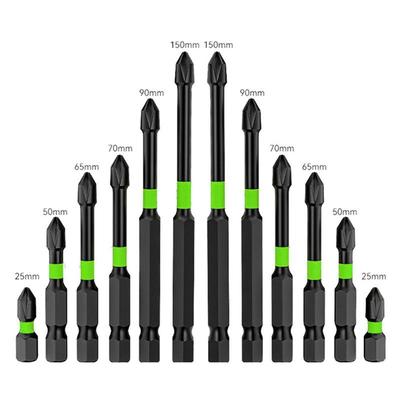 6Pcs/Set Anti Slipanti Slip Screwdriver Bit Set S2 Steel Cross Slot Screwdriver Bit Set