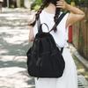 Schoolbag Korean version of nylon cloth niche design schoolbag women's casual lightweight drawstring backpack large capacity versatile simple backpack