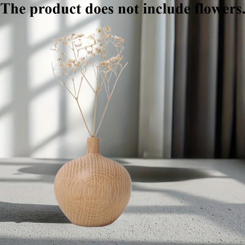

Vase Small Figurine Wooden Handicraft Home Decoration Wooden Product New Chinese Style Flower Arrangement Vase Flower Vase